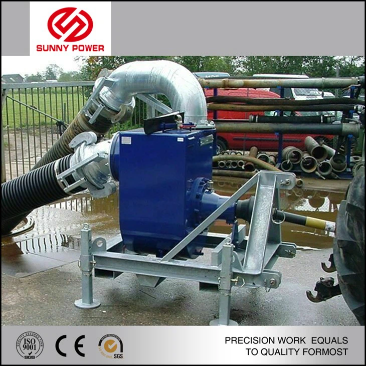 Tractor driven sewage pump
