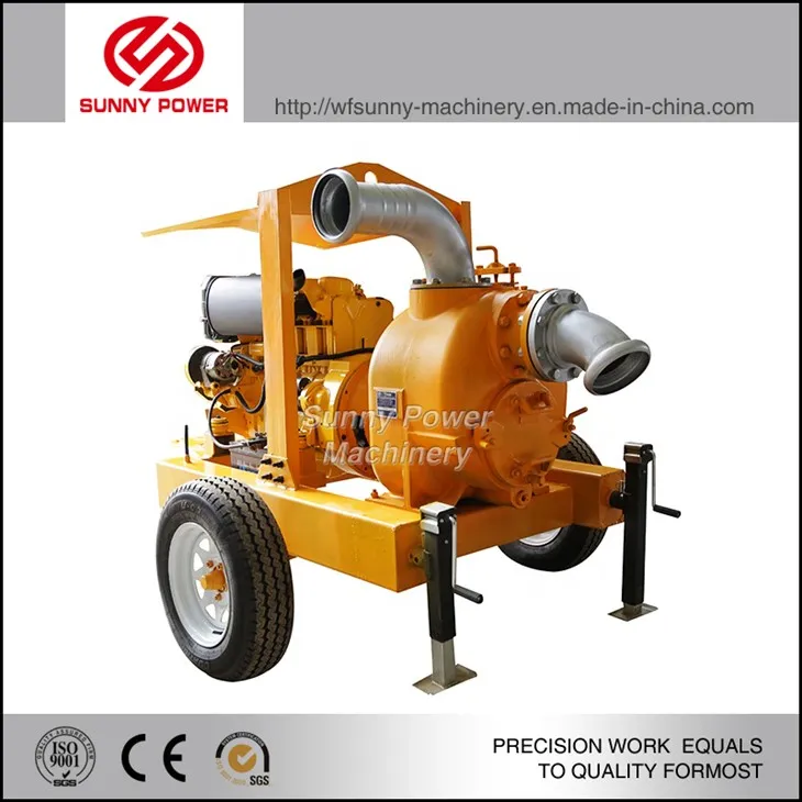8inch Self Priming Sewage Pump With Trailer